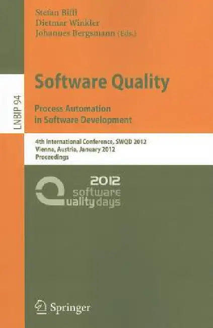 Software Quality (English, Stefan Biffl | Dietmar Winkler | Johannes Bergsmann)