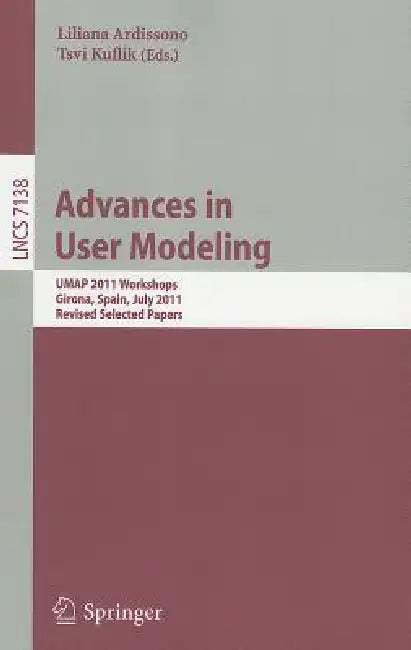Advances in User Modeling (English, Liliana Ardissono | Tsvi Kuflik)