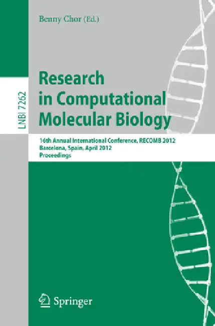 Research in Computational Molecular Biology (English, Benny Chor)
