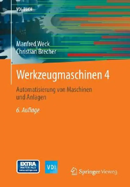 Werkzeugmaschinen 4 (English, Manfred Weck)