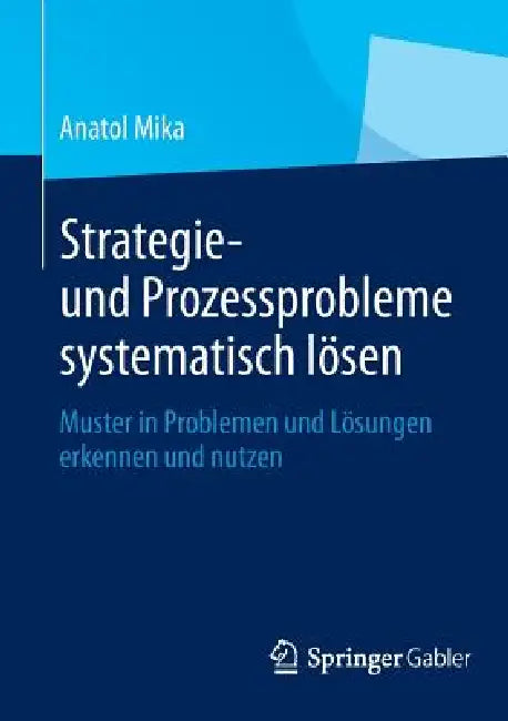 Strategie- Und Prozessprobleme Systematisch Lösen (English, Anatol Mika)