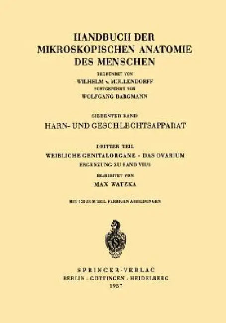 Harn- Und Geschlechtsapparat (English, Max Watzka)