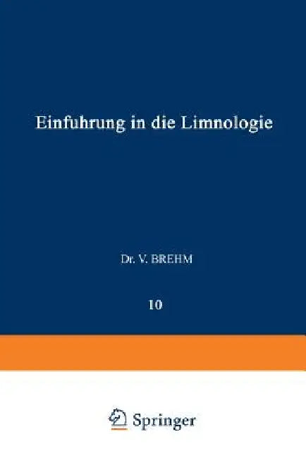 Einführung in Die Limnologie (English, Vinzenz Brehm)