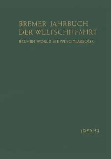 1952/53 (English, Gustav A. Theel)