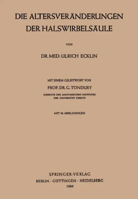 Der Halswirbelsäule (English, Ulrich Ecklin)