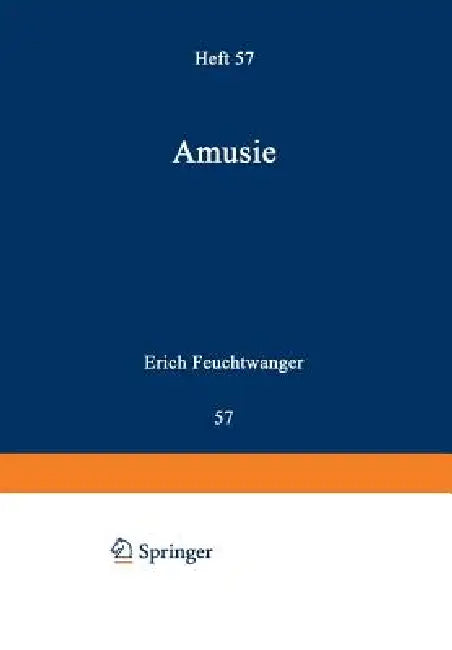 Amusie (English, Erich Feuchtwanger)