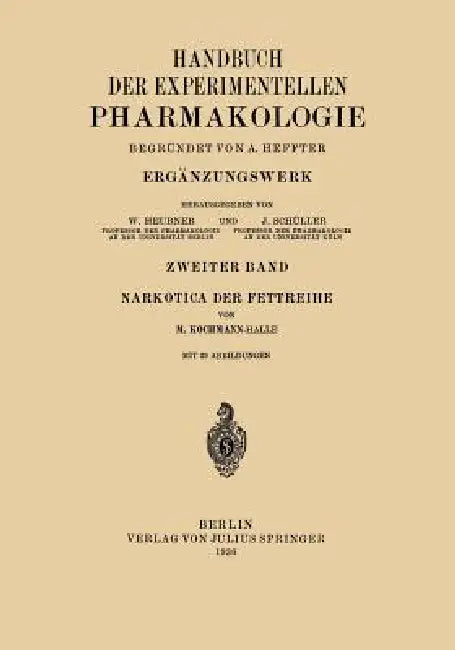 Narkotica Der Fettreihe (English, M. Kochmann)