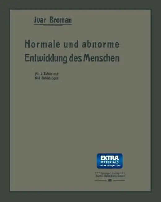 Normale Und Abnorme Entwicklung Des Menschen (English, Ivar Bromann)