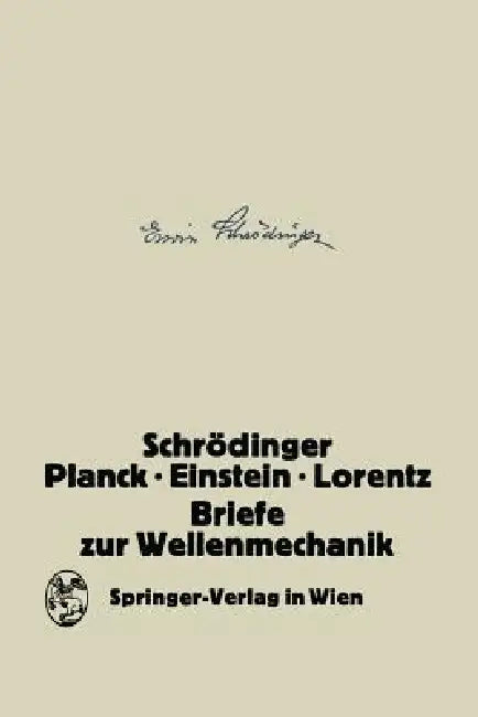 Briefe Zur Wellenmechanik (English, K. Przibram)