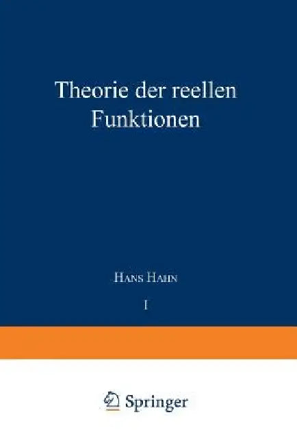 Theorie Der Reellen Funktionen (English, Na Hahn)