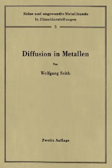 Diffusion in Metallen (English, Theodor Heumann | Wolfgang Seith)