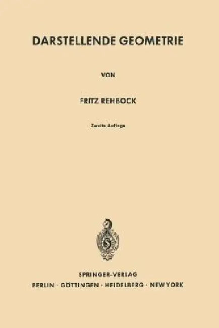 Darstellende Geometrie (English, Fritz Rehbock)