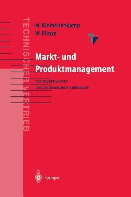 Markt- Und Produktmanagement (English, W. Engelhardt | Michael Kleinaltenkamp | S. Fließ)