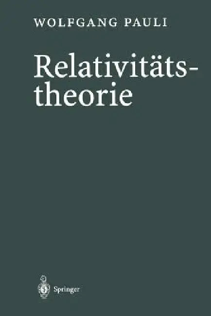 Relativitätstheorie (English, Wolfgang Pauli | Domenico Giulini)