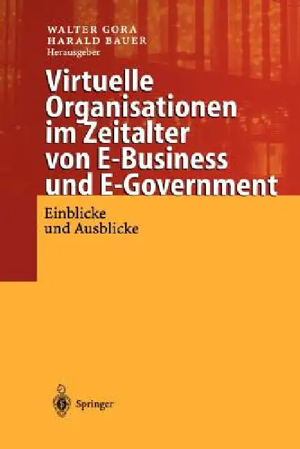 Virtuelle Organisationen Im Zeitalter Von E-Business Und E-Government (English, Walter Gora | Harald Bauer)