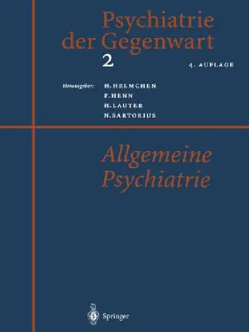 Psychiatrie Der Gegenwart 2 (English, Hanfried Helmchen | Fritz Henn | Hans Lauter)