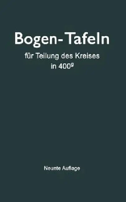 Taschenbuch Zum Abstecken Von Kreisbogen (English, Max Höfer | Jürgen Streble)