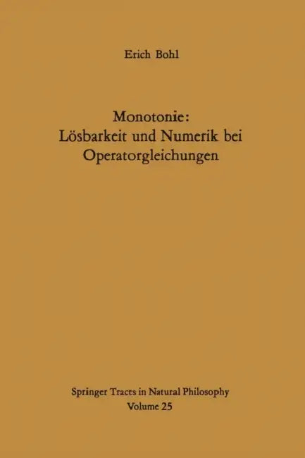 Monotonie (English, E. Bohl)