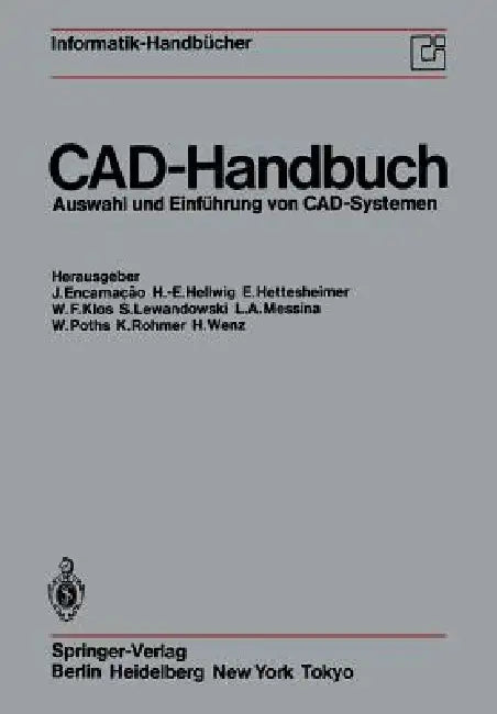 Cad-Handbuch (English, J. Encarnacao | H. -E Hellwig | E. Hettesheimer)