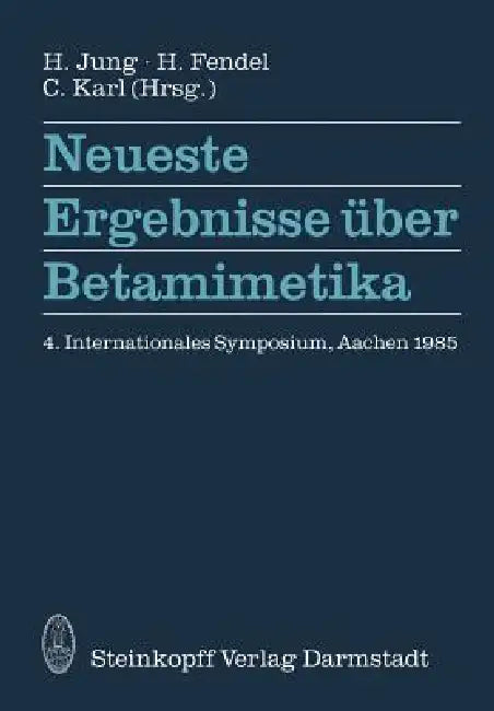 Neueste Ergebnisse Über Betamimetika (English, H. Jung | H. Fendel | C. Karl)