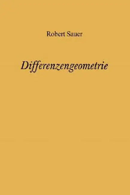 Differenzengeometrie (English, Robert Sauer)