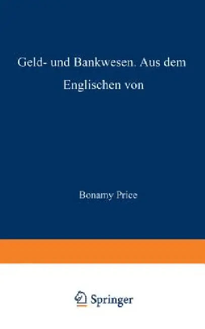 Geld- Und Bankwesen (English, Na Price | Na Brefeld)