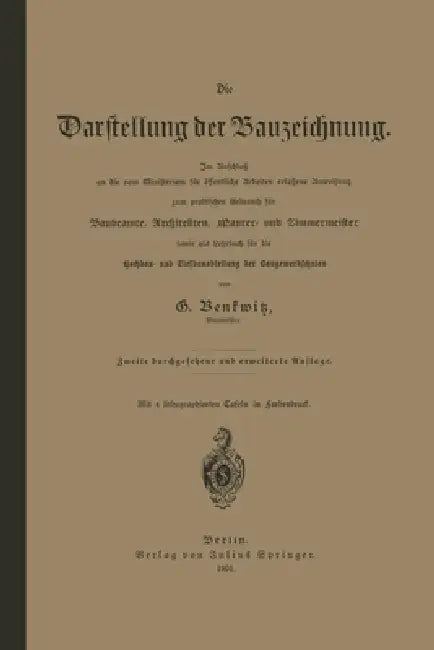 Die Darstellung der Bauzeichnung (English, G. Benkwitz)