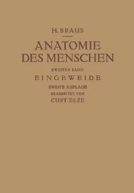 Anatomie Des Menschen (English, Hermann Braus)
