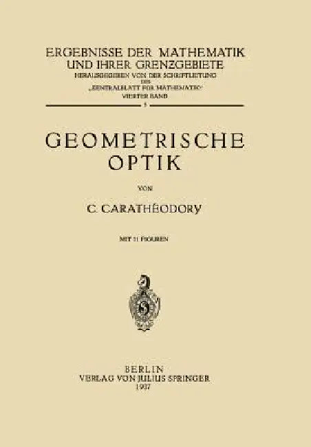 Geometrische Optik (English, Constantin Carathaeodory)