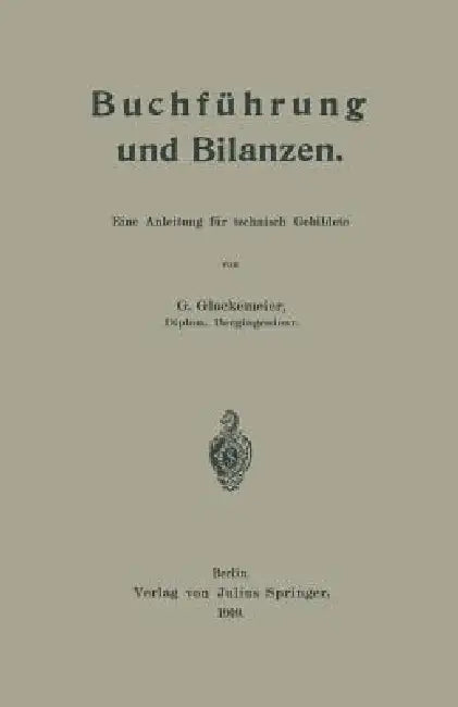 Buchführung Und Bilanzen (English, G. Glockemeier)