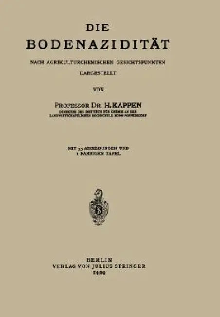 Die Bodenazidität (English, H. Kappen)
