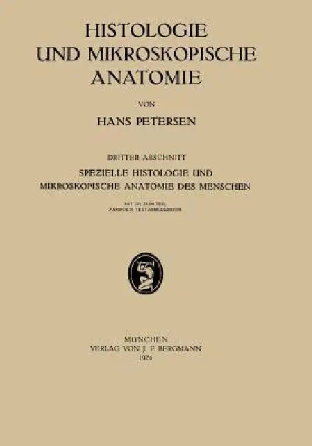 Histologie Und Mikroskopische Anatomie (English, Hans Petersen)