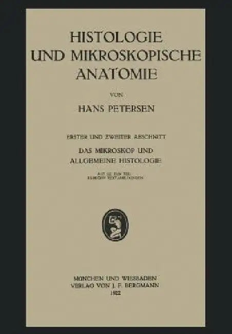 Histologie Und Mikroskopische Anatomie (English, Hans Petersen)