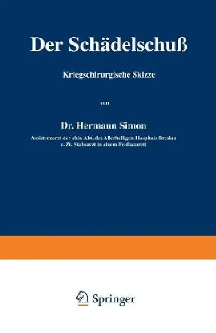 Der Schädelschuß (English, Hermann Simon)