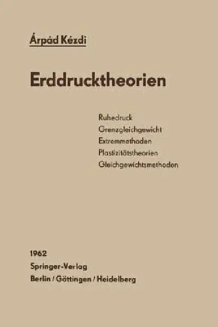Erddrucktheorien (English, Arpad Kezdi)