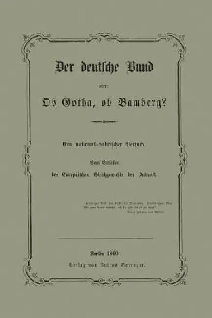 Der Deutsche Bund Oder (English, Na Schwebemeyer)