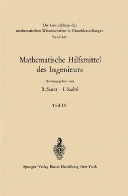 Mathematische Hilfsmittel Des Ingenieurs (English, Wolfgang Hahn | Robert Sauer | V. Mammitzsch)