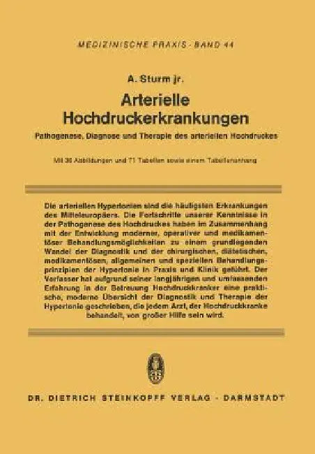 Arterielle Hochdruckerkrankungen (English, Sturm | F. Grosse-Brockhoff)