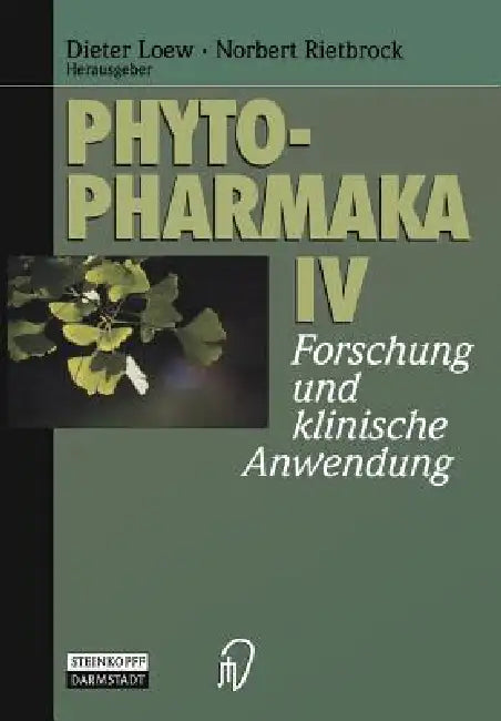 Phytopharmaka IV (English, A. Schrödter | Dieter Loew | Norbert Rietbrock)