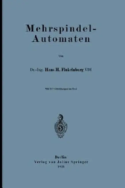 Mehrspindel-Automaten (English, Hans H. Finkelnburg)