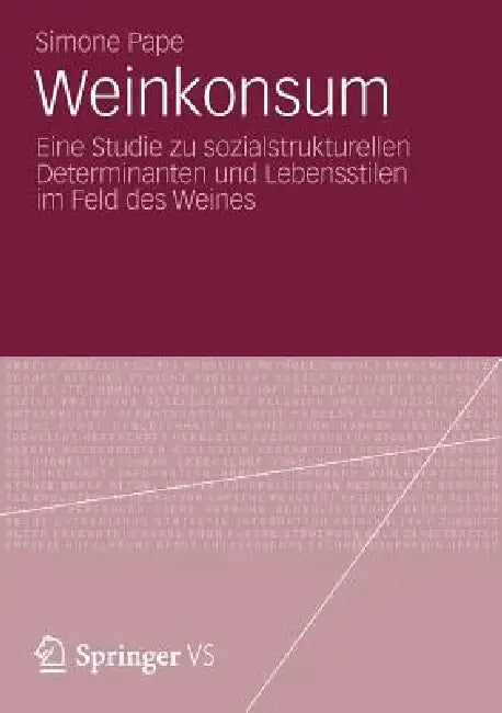 Weinkonsum (English, Simone Pape)