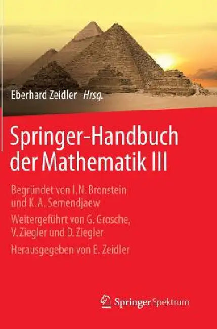 Springer-Handbuch Der Mathematik III (English, Eberhard Zeidler | Hans-Rudolf Schwarz | Wolfgang Hackbusch)