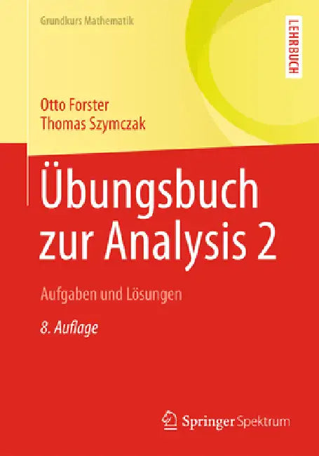 Übungsbuch Zur Analysis 2 (English, Otto Forster | Thomas Szymczak)
