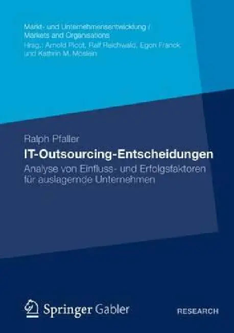 It-Outsourcing-Entscheidungen (English, Ralph Pfaller)
