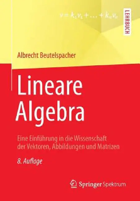 Lineare Algebra (English, Albrecht Beutelspacher)