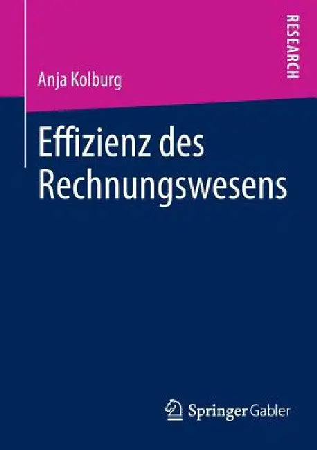 Effizienz Des Rechnungswesens (English, Anja Kolburg)