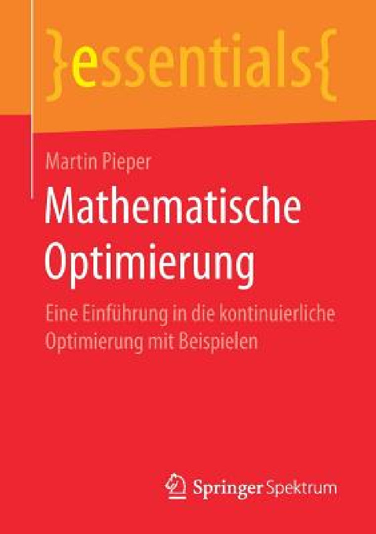 Mathematische Optimierung (English, Martin Pieper)