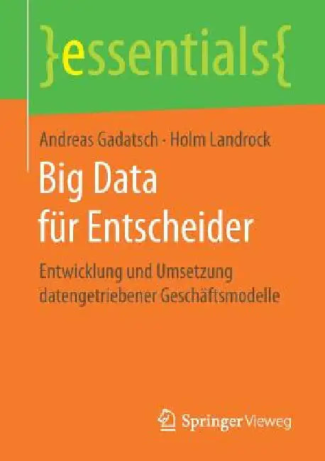 Big Data Für Entscheider (English, Andreas Gadatsch | Holm Landrock)