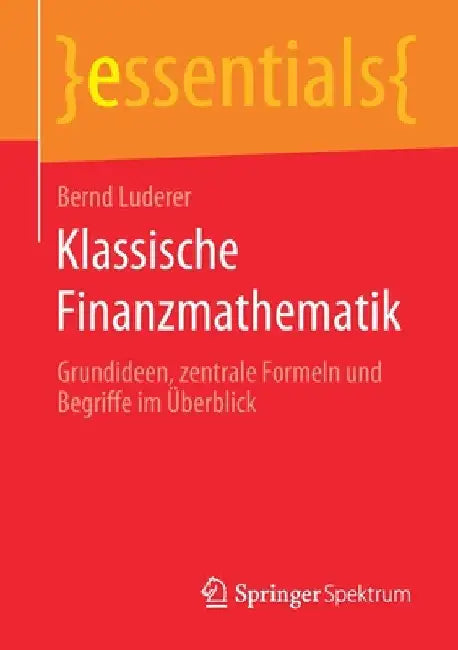 Klassische Finanzmathematik (English, Bernd Luderer)