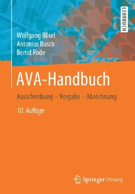 Ava-Handbuch (English, Wolfgang Rösel | Antonius Busch | Bernd Rode)